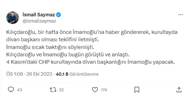 CHP'de kurultay öncesi bomba gelişme! İmamoğlu Kılıçdaroğlu'nun teklifini kabul etti