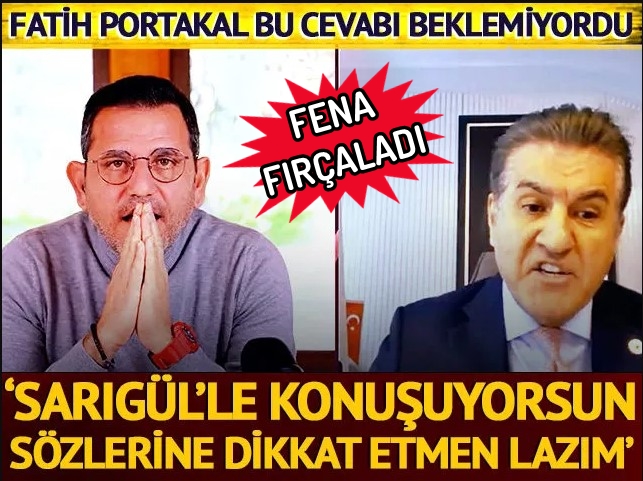 Fatih Portakal'ın sözlerine Mustafa Sarıgül'den dikkat çeken yanıt!