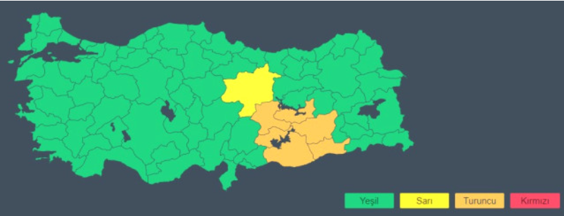 Sel, fırtına, kuvvetli yağış! Meteoroloji'den 7 il için sarı ve turuncu kodlu uyarı